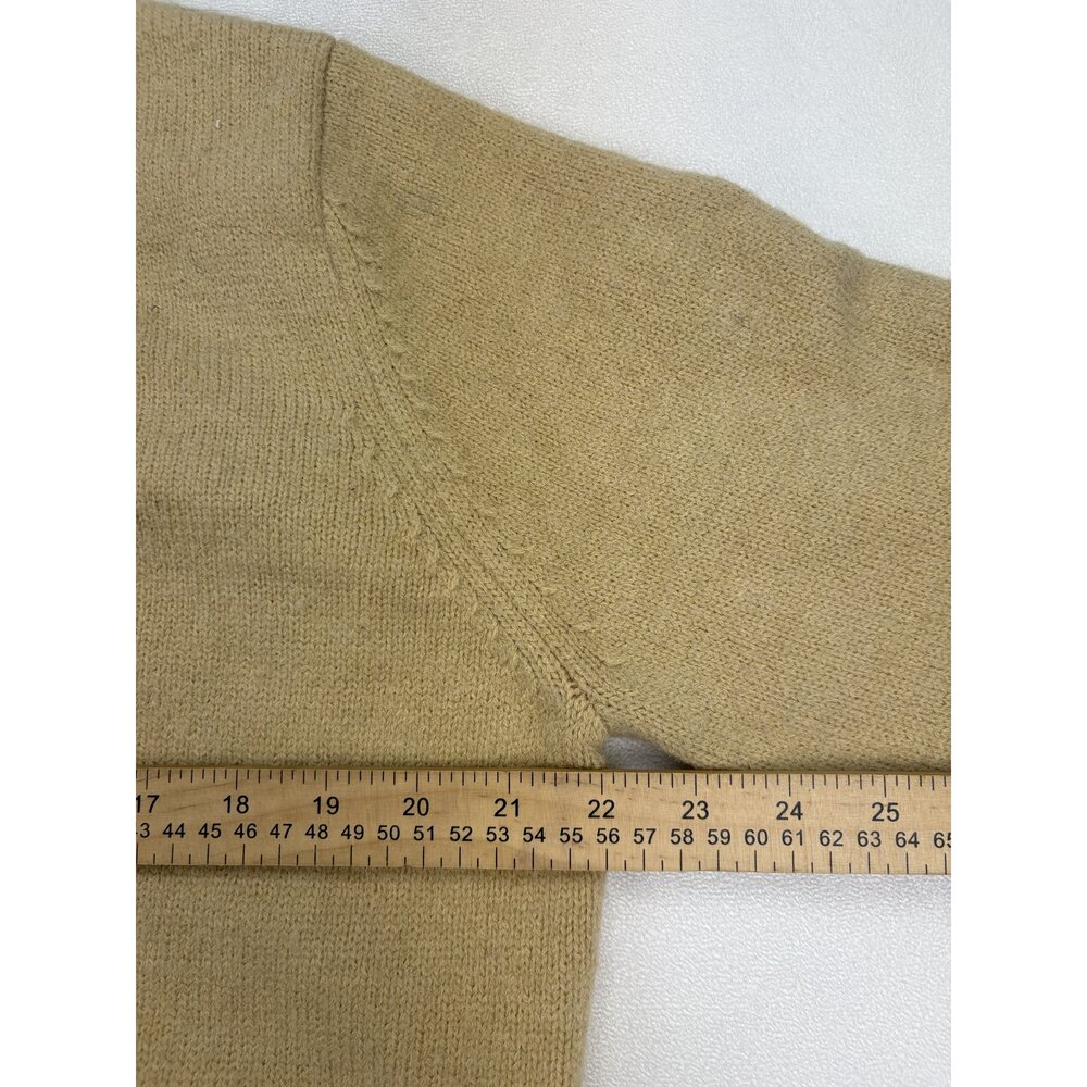 Maeve Khaki Polo Collar Sweater with Black Trim - Picture 10 of 11